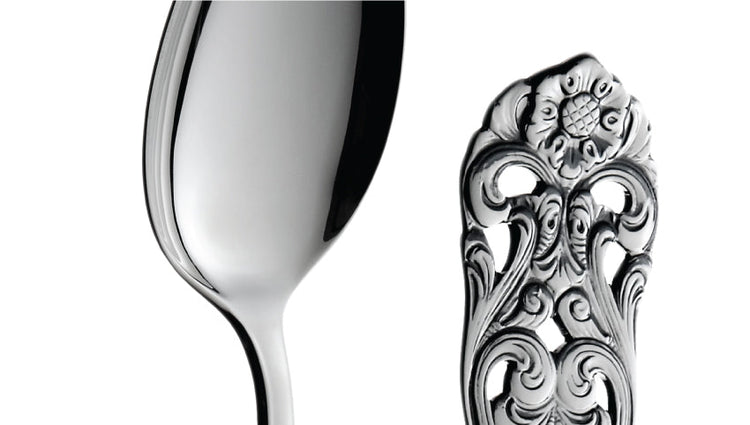 Valdres silverbestick med Valdres-rosen – norsk design i äkta silver