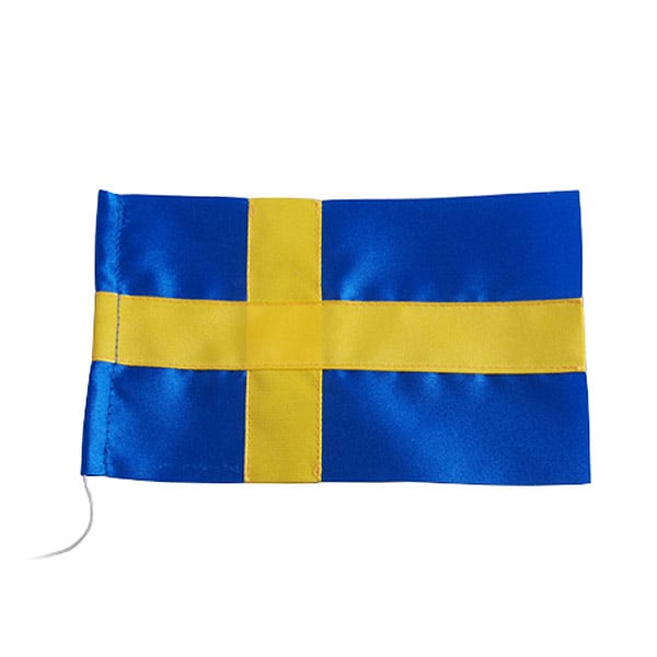 Extra Svensk Flagga i textil 10 cm