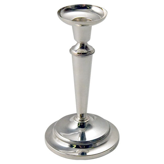 Ljusstake Leckö pärlkant H16 i äkta silver 16 cm
