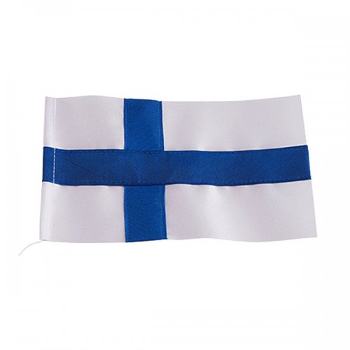 Finsk Flagga i textil 10 cm