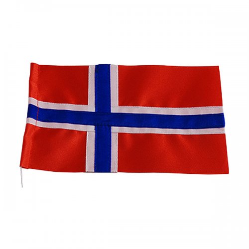 Norsk Flagga i textil 10 cm