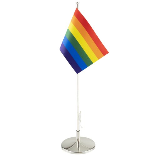 Pride Flagga (Regnbåge) i textil 10 cm – bild 2