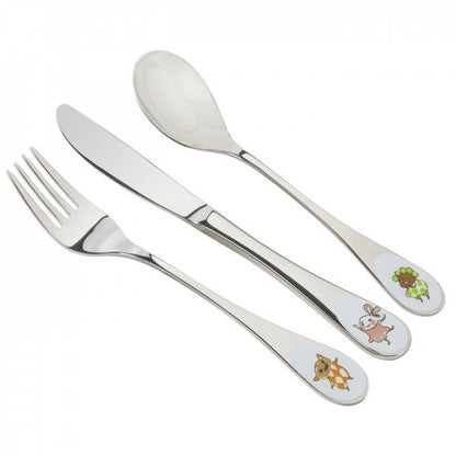 Barnbestick Brokiga 3-del i rostfritt stål 16,5 cm – bild 3