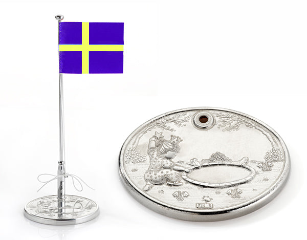 Flaggstång Prinsessa i tenn 31 cm