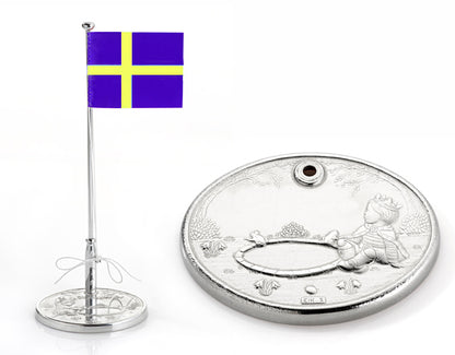Flaggstång Prins i tenn 31 cm