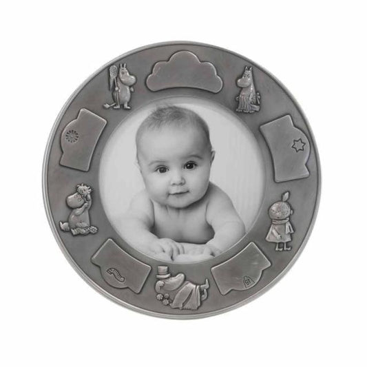 Fotoram muminfamiljen i tenn 17,5 cm