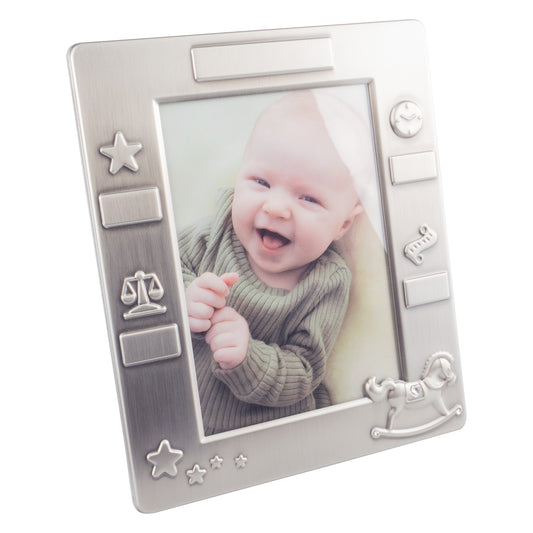 Fotoram Gunghäst 15X18 cm tennfinish i tenn 18 cm