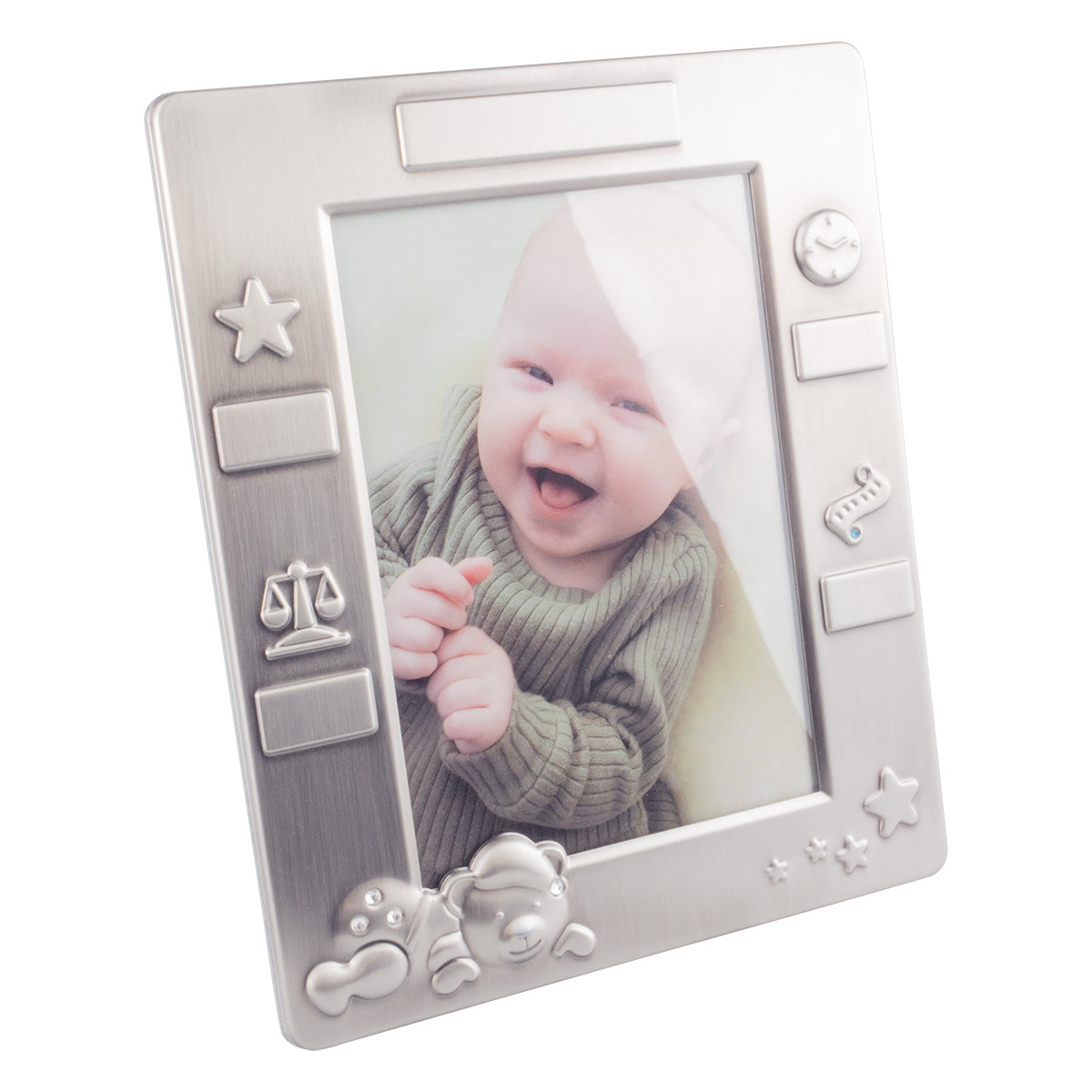 Fotoram Sovande nalle 15X18 cm tennfinish i tenn 18 cm