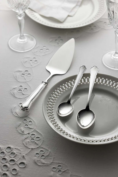 Chippendale Efterrättssked Äkta Silver – bild 2