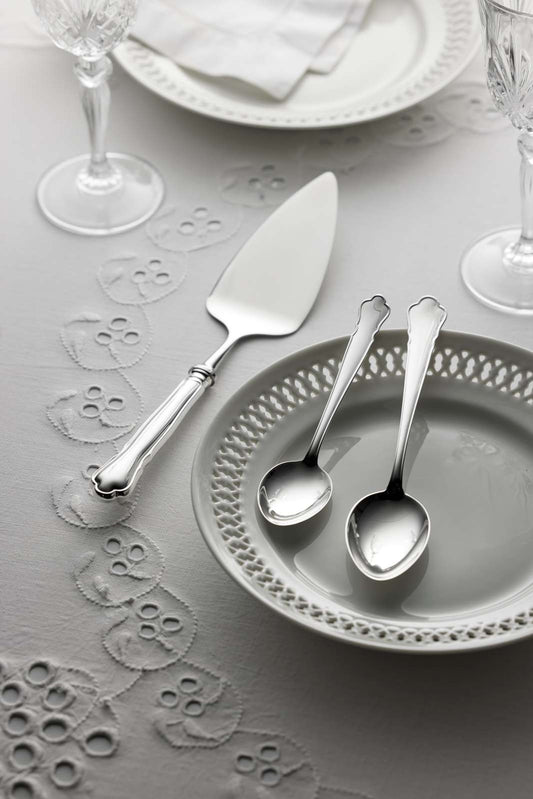 Chippendale Tårtspade Äkta Silver, rostfritt blad – bild 2