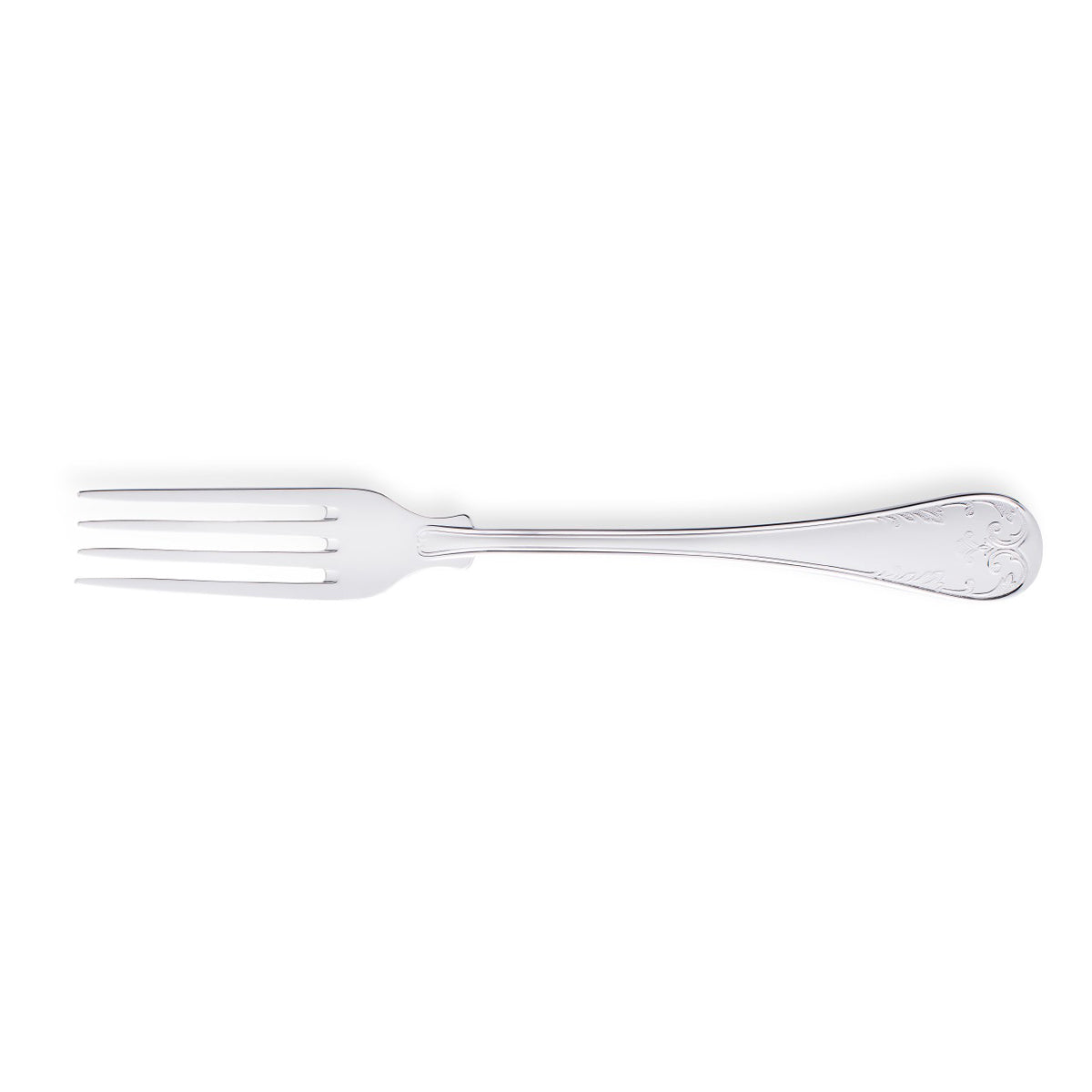 Gammal Fransk Bordsgaffel Nysilver